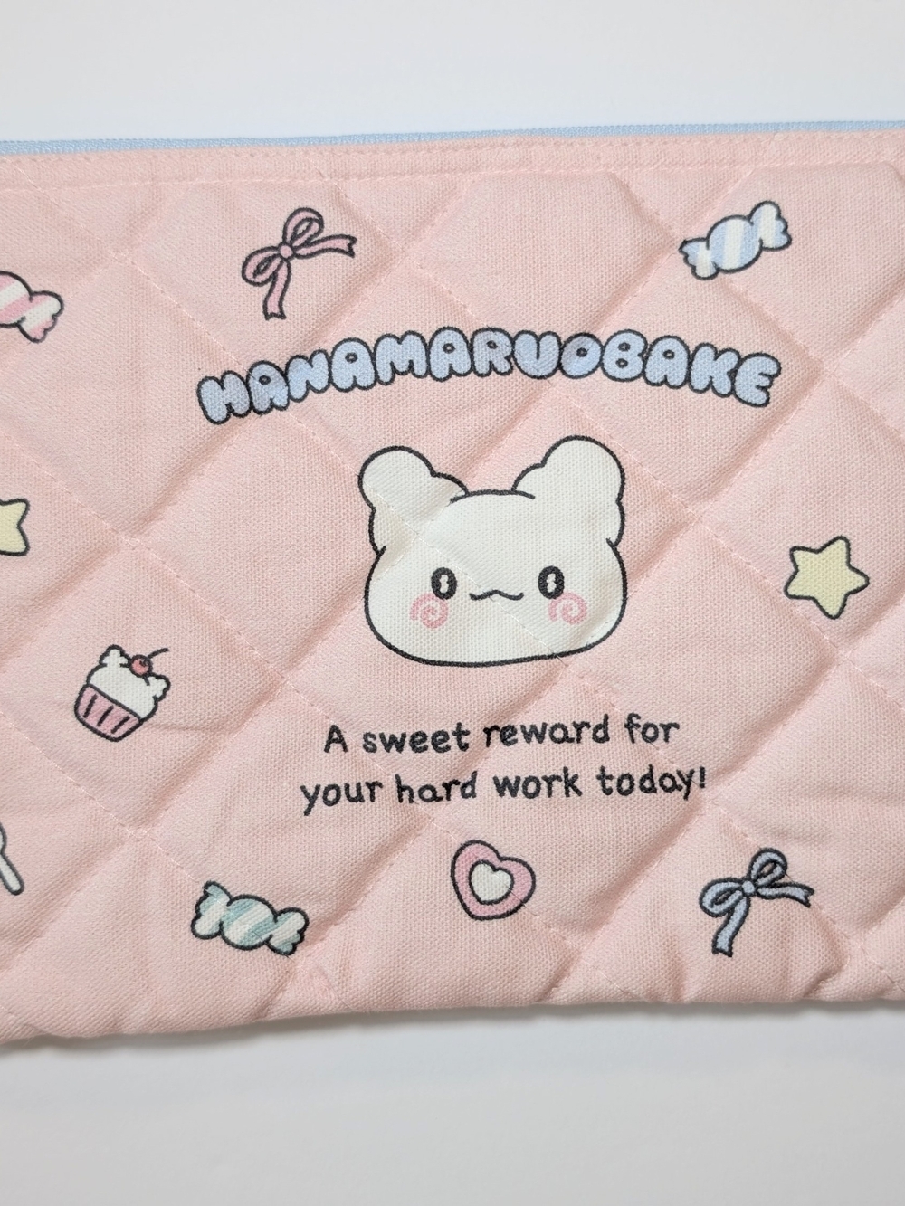 Sanrio Hanamaru Obake Kawaii Bundle: Fluffy Tote, Quilted Pouch & Plush Keychain - Picture 9 of 11